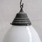 Large Antique French Opaline Glass Pendant Lights, 1920s, Set of 3, Image 9