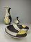 Bowl and Vases with Florenz Decor from Bay Keramik, 1957, Set of 3 2