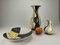 Schale und Vasen mit Florenz Dekor von Bay Keramik, 1957, 3er Set 21