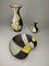 Bowl and Vases with Florenz Decor from Bay Keramik, 1957, Set of 3 3