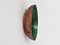 Green Forest Enameled Copper Mirror by Paolo De Poli, Italy, 1956 3