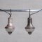 Lámparas colgantes antiguas de vidrio grabado, años 20. Juego de 3, Imagen 2