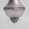 Lámparas colgantes antiguas de vidrio grabado, años 20. Juego de 3, Imagen 6