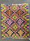 Moroccan Traditional Multicolors Boucherouite Berber Rug, 1980s 2