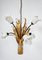 Large Italian Hollywood Regency Tulipani Chandelier in Murano Glass & Gilt Metal from Banci Firenze, 1970s, Image 3