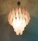 Vintage Italian Murano Chandelier with 52 Pink Glass Petals, 1990 13