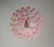 Vintage Italian Murano Chandelier with 52 Pink Glass Petals, 1990 8