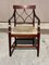 English Sheraton Style Dining Chairs in Mahogany, 1980s, Set of 6 1