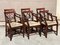 English Sheraton Style Dining Chairs in Mahogany, 1980s, Set of 6, Image 3