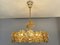 Chandelier in Gold-Plated Brass & Crystal from Palwa, 1970s, Image 7