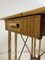 Französischer Schreibtisch aus Bambus & Schilfrohr, 1950er 14