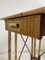 French Bamboo and Pencil Reed Writing Desk, 1950s 14