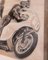 Gabriella Giardi, Honda 500 Motorcycle after Mike Hailwood, 2019, Oil on Canvas, Immagine 6