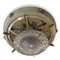 Lacquered Brass and Crystal Ceiling Light, 1980s 1