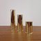 24 Karat Gold-Plated Candleholders from Indak Enebyberg, 1980s, Set of 3 2