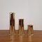 24 Karat Gold-Plated Candleholders from Indak Enebyberg, 1980s, Set of 3, Image 1