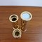 24 Karat Gold-Plated Candleholders from Indak Enebyberg, 1980s, Set of 3 3