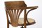 Sedia girevole in legno curvato con intreccio viennese di Thonet, Immagine 8