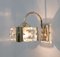 Mid-Century Modern Italian Glass and Brass Sconces attributed to Oscar Torlasco for Stilkronen, 1960s, Set of 2, Image 5