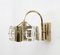Mid-Century Modern Italian Glass and Brass Sconces attributed to Oscar Torlasco for Stilkronen, 1960s, Set of 2, Image 1