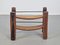 Oak Brutalist Wooden Wine Rack, 1960s 6