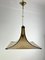 Mid-Century Italian Ceiling Light in Acrylic Glass & Brass, 1960s 2