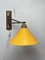 Mid-Century Dutch Adjustable Swing Arm Wall Lamp in Teak, Metal and Brass, 1960s, Image 14
