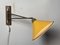 Lampada da parete Mid-Century con braccio flessibile regolabile in teak, metallo e ottone, Paesi Bassi, anni '60, Immagine 4