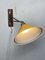 Mid-Century Dutch Adjustable Swing Arm Wall Lamp in Teak, Metal and Brass, 1960s 10