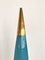 Italienische Mid-Century Rocket Stehlampe aus Glas & Messing, 1970er 6