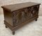 Antique Spanish Baroque Walnut Trunk with Carved Frame, 1890s, Image 4