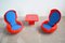 Egg Lounge Set attribuito a Peter Ghyczy, set di 3, Immagine 5