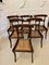 Antique Regency Rosewood and Brass Inlaid Dining Chairs, 1825, Set of 6, Image 1