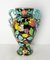 Französische Mid-Century Keramikvase mit Blumendekor von Cérart Monaco, 1960er 2