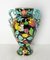 Mid-Century French Ceramic Vase with Floral Decoration by Cérart Monaco, 1960s 2