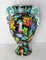 Vase Mid-Century en Céramique avec Décoration Florale par Cérart Monaco, France, 1960s 6