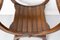 Französischer neugotischer Curule Sessel mit Löwenköpfen aus Kastanienholz, 1900er 10
