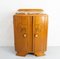 Small Mid-Century French Oak Cabinet with Marble Top, 1960s, Image 2