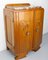 Small Mid-Century French Oak Cabinet with Marble Top, 1960s, Image 3