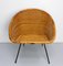 French Wicker Shell Armchair on Metal Base, 1960s 2