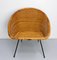 French Wicker Shell Armchair on Metal Base, 1960s, Image 2