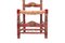 Zeremonielle Antike Spanische Stühle in Grün & Rot, 2er Set 8