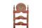 Zeremonielle Antike Spanische Stühle in Grün & Rot, 2er Set 9