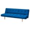 Hinge Blue Velvet Sofa Bed from Heals 1