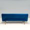 Divano letto Hinge in velluto blu di Heals, Immagine 5