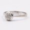 14 Karat Weißgold Ring mit Diamanten, 1960er 4