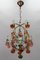 Italian Venetian Pendant Chandelier with Murano Glass Fruits, 1950s 2