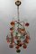 Italian Venetian Pendant Chandelier with Murano Glass Fruits, 1950s, Image 14