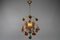 Italian Venetian Pendant Chandelier with Murano Glass Fruits, 1950s, Image 10