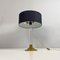 Italian Table Lamp in Acrylic Glass, Brass, Ceramic and Black Fabric, 1960s 3